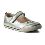 Clarks Mini Eden-Silver Leather-K8