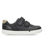 Clarks Mini Ezra-Black Leather-K11 image