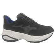 Waldlaufer Pepper Extra Wide Trainer-Black White-5