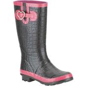 Clarks Tamzin Childrens Wellie-Black-3