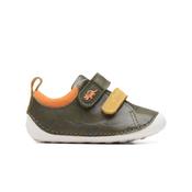 Clarks Tiny Rex Toddler Shoe-Khaki-4.5