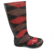 Snuggle Tuam Ladies Wellie-Red-3