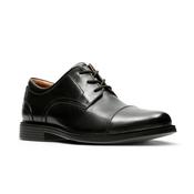 Clarks Un Aldric Cap-Black Leather-8 image