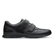 Clarks Un Tynamo Turn-Black Leather-9