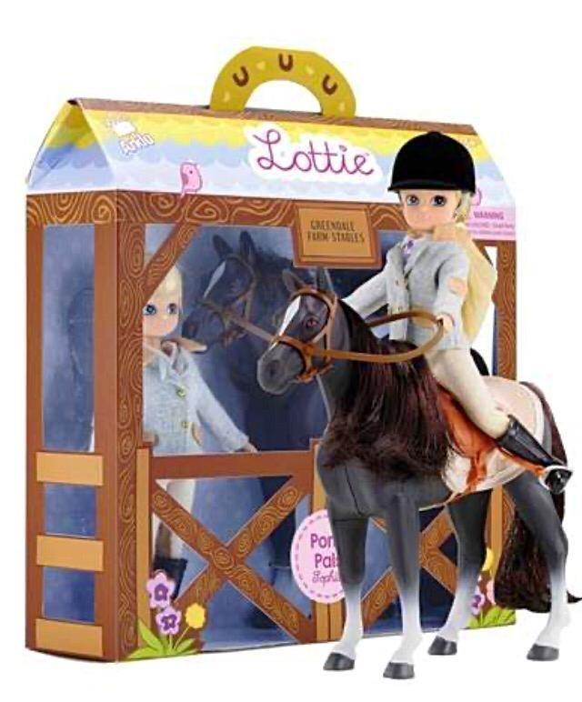 Lottie Pony Pals Sophia Doll & Seren Welsh Mountain Pony Set - 18cm - Imaginative Play, Horse Riding & Grooming - Includes Accessories & Gift Box