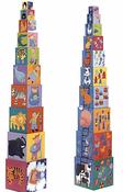 Djeco 10 Funny Stacking Cubes image
