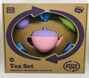 Green Toys Recycled Plastic Tea Set Pink suitable from age 2 up image