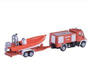 Siku Unimog Fire Engine With Trailer And Rescue Boat 1636 image