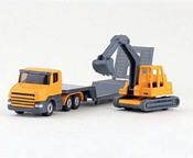 Siku Low Loader Truck With Excavator 1611 image