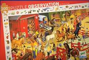 Djeco Jigsaw Puzzle Observation &amp; Poster Horse Riding 200 Pieces image