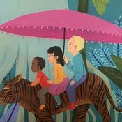 Djeco Jigsaw Puzzle Children’s Walk 200 Piece Panoramic image