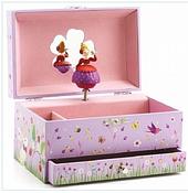 Djeco Musical Wooden Jewellery Box Princess