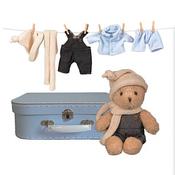 Egmont Teddy Bear Morris With Clothes In Suitcase image