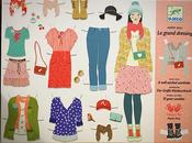 Djeco One Big Dressing Room Paper Doll Wardrobe image