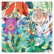 Djeco Jigsaw Puzzle Rainbow Tigers 1000 Piece image