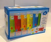 Djeco 6 Tubes of Finger Paint for Toddlers and Little Ones image