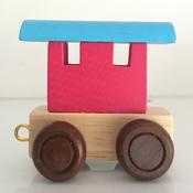 Train Letter Carriage Coloured