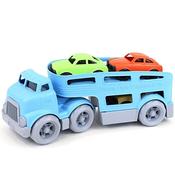 Green Toys Car Transporter truck with Cars image