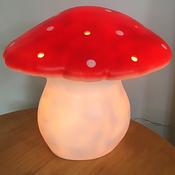 Egmont Large Mushroom Lamp Red with LED Light image