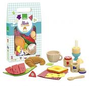 Vilac Petit Déjeuner Wood &amp; Fabric Play food Breakfast Set image