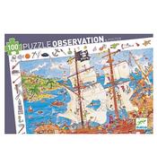 Djeco Jigsaw Puzzle 100 Pieces Pirate Observation image