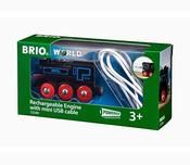 Brio Rechargeable Engine With Mini USB Cable add on for Wooden Train Set image
