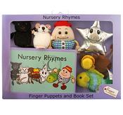 Nursery Rhymes Finger Puppets and Book Set Includes Humpty Dumpty image