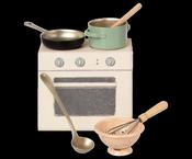 Maileg Cooking Set In Stove Box image