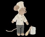 Maileg Royal Staff Chef Mouse with Utensils image
