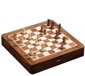 Chess Cabinet Magnetic With Staunton Style Chess Pieces Inside 2733 image