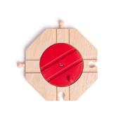 Bigjigs Wooden Four Way Turntable to add to your wooden train track set image