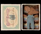 Maileg Baby Mouse Sleepy/Wakey In Matchbox, Blue image