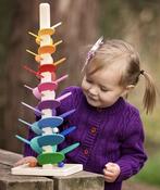 Marble Musical Tree Wood, Medium in Rainbow Colours image