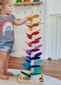 Marble Musical Tree Wood ,Large in Rainbow Colours image