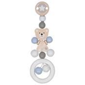 Goki Wooden Baby Clip on Pram Toy Bear image