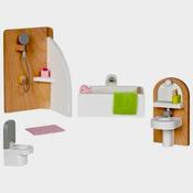 Goki Dollhouse Wooden Bathroom Furniture image