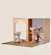 Maileg Ballet Mice in Dance Studio, Little Sister and Brother image