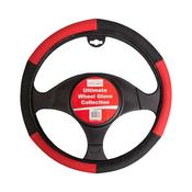 AUTO CHOICE BLACK / RED STEERING WHEEL COVER – PMWG6R image