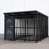 Cubic Secure Bike Shelter (Bamboo Design) image