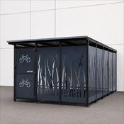Cubic Secure Bike Shelter  (Reed Design) image