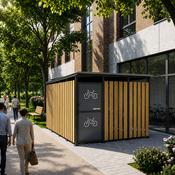 Cubic Secure Bike Shelter image