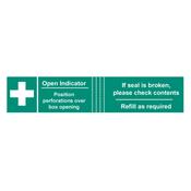 First Aid Tamper Labels