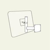 Convex Mirror Bracket - Vertical Surfaces