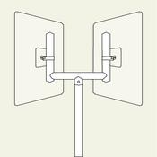 Convex Mirror Bracket - Fork Top