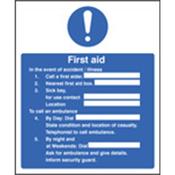 First Aid Acton Sign