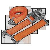 Car Transporter Ratchet Tie Down 50mm x 3m Steel Wheel - Single 4500kg Breaking Strength(TDRWS) image