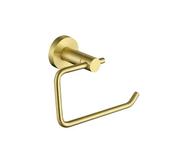 Destino Brushed Brass Toilet Roll Holder - McDaids Bathroom Plumbing Tiles image
