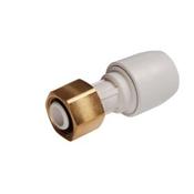 312 Acorn Straight Tap Connector White - 1/2 " straight
