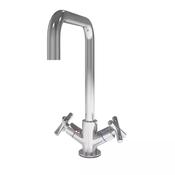 Isak Cross Head 1/4 Turn Sink Mixer Chrome 5012CM - McDaids Bathroom Plumbing Tiles
