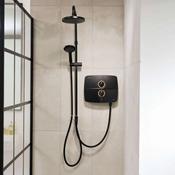 Triton T90SR Pumped Electric 9.0 kw Matt Black - McDaids Bathroom Plumbing Tiles